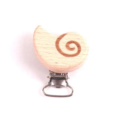 China Environmentally Friendly BPA Materials BPA Materials Clip Beech Wooden Snail Free Exquisite Wide Teat Clip Clip Teat Cut No Hole for sale