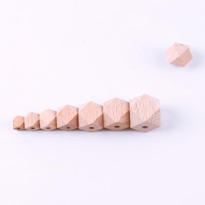 China DIY Material Natural Unfinished Wooden Beads Babi Teeth Beech Wood Beads Toy Loose 8mm For Crafts for sale