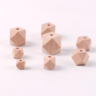 China Wooden Toy Wooden Beads Unfinished Craft Jewelry Accessories 10mm Loose Beech Beads DIY Material for sale