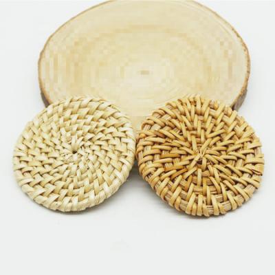 China Material Crafts Rattan Accessories Jewelry Making Diy Woven Natural Earring Decoration Jewelry Accessories for sale