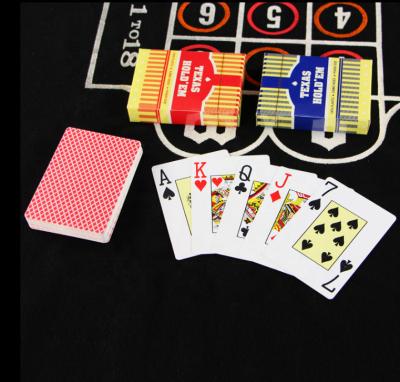 China Texas Hold'em Wholesale Waterproof PVC Plastic Waterproof Plastic Custom Playing Card for sale