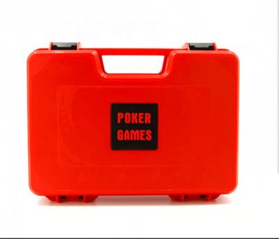 China ABS Patent Certificate Copyright Exclusive, 300pcs RED Custom Poker Chips Case. waterproof and explosion-proof, for sale