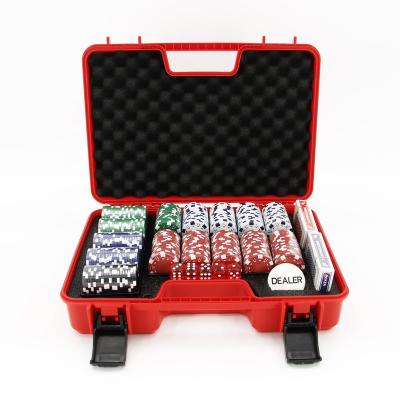 China ABS 300PCS G DIES CHIPS CUSTOM 11.5 CASINO POKER CHIPS SETS for sale