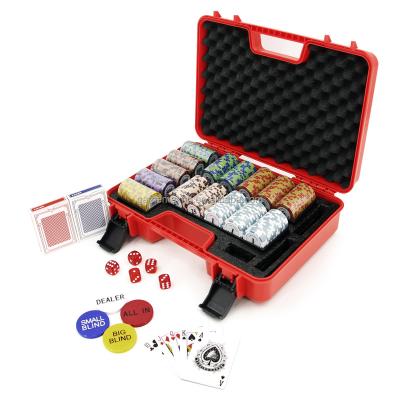 China 300PCS 14 G CLAY CROWN STYLE CUSTOM CLAY CHIPS CASINO POKER CHIPS SETS for sale