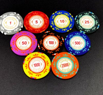 China Clay 14 Grams Clay Chips ROYALE Professional Custom CASINO Poker Chips for sale