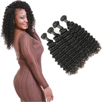 China El pelo profundo natural largo de la onda lía/las extensiones profundas crudas del cabello humano de la onda en venta