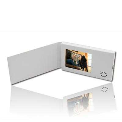 China Europe Blank Card 2.4 2.8 Inch LCD Video Greeting Card Display Digital Video Business Card for sale