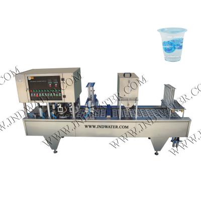 China Automatic Beverage Water Cup Rinsing Filling And Sealing Machine for sale