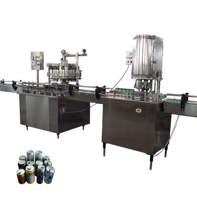 China Food Semi Atomic Aluminum Small Beer Can Filling Machine Bottling Line for sale