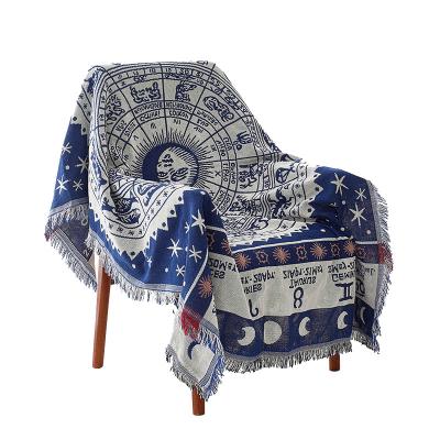 China Tarot Woven Tapestry Mexican Geometric Blanket Sofa Throw Blanket Nondisposable for sale