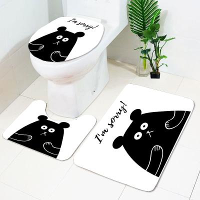 China Non-slip Carpet Kids Carpets 3pcs/Set Room Living Room Rugs Bath Mats for sale