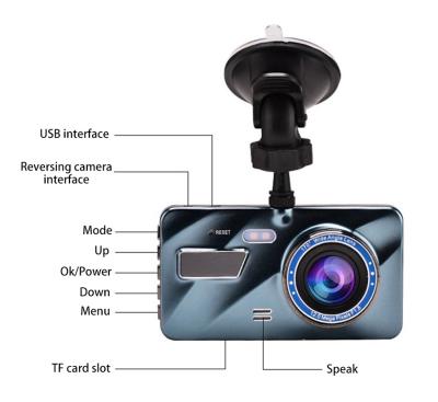 China New HD Video Recording Dash Cam 1080P With G Sensor Lexus Dash Cam Dual Camer Inside Car Black Box for sale