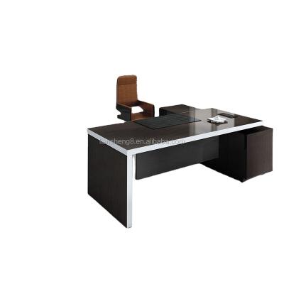 China Modern extendable work desk office computer desk with side table for sale