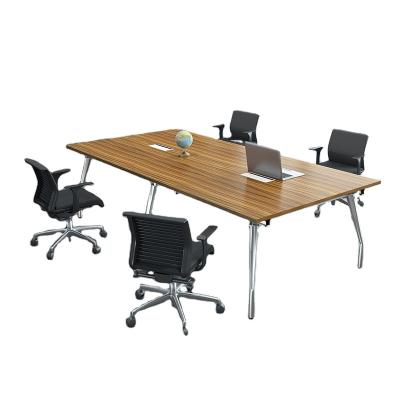 China MFC 6 Person Office Furniture Conference Table Convertible Modern Design for sale