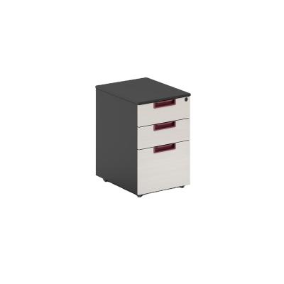 China Convertible Modern 3 Desk Drawer Filing Cabinet , E1 Grade Fireproof Filing Cabinet for sale