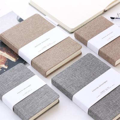 China Wholesale Canvas Notebook Cloth Fabric Hardcover Book A4 A5 A6 Office Stationery Gift Promotion Printing Custom Planner for sale