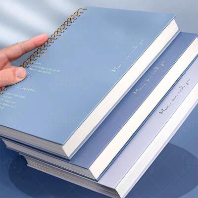 China INS Super Thick Spiral Cute Student Notebook Nail Large Diary Booklet Office Printed Route Stationery for sale