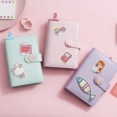 China Gift kawaii set student school stationery planner spiral notebook; Business Travel Diary Girl Birthday Gift Planner Organizer for sale