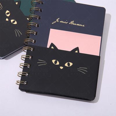 China Printed Notebook Lined Journal With Binding Premium Thick Flexible Softcover Durable Paper Spiral Notebook for sale