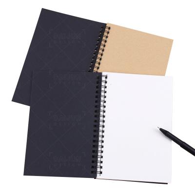 China School Supplies Printed Sketchbook Diary For Graffiti Soft Cover Sketchbook Notepad Drawing Painting Black Paper Notebook for sale