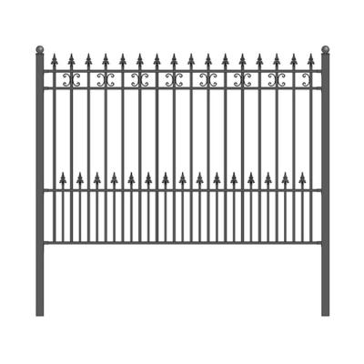 China New Design Fashion Steel Wall Fence Galvanized Steel Fence Panel Metal Easily Assembled Steel Fence for sale