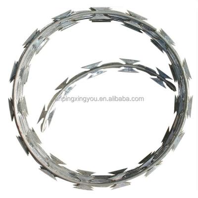 China Easy Installation Factory Price Razor Wire Fence Razor Barbed Wire / Galvanized Concertina Razor Wire for sale