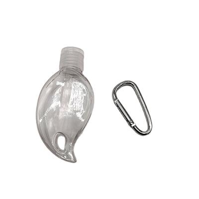 China Hook Special Pet Personal Care Leaf Shape Bottle Hand Sanitizer Lotion Storage Mist Plastic Oil Bottle for sale