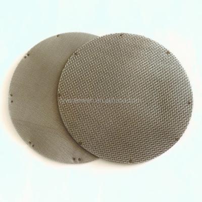 China Excellent Filtration Performance Plastic Extruder Black Wire Cloth Stainless Steel Extruder Screen Mesh Extrusion Filter Screen for sale