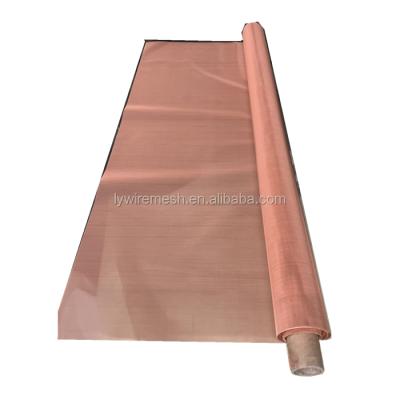 China Plain Weave Twill Weave Copper Wire Mesh Screen 50 150 250 350 400 Mesh Red Copper Wire Mesh for sale