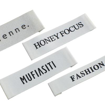 China 100% Sustainable Recycled Customize Woven Labels High Quality For Clothing Garment Bags Shoes for sale