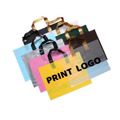 China Logo Size Waterproof Bags For Recyclable Hot Selling Recyclable Shopping Fold Shopping Bag Custom Plastic Shopping Bag for sale