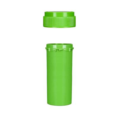 China Reversible safety cap rx vial medicine 30dr green lid ampule container for children dual function bottle for sale