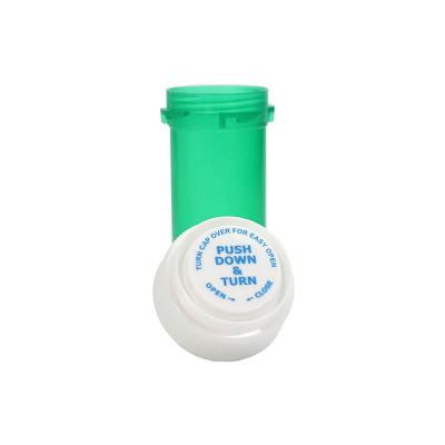 China Purple Medicine 16dr Tablet Double Way Container Large Prescription Bottle Flip Up And Rotate Top Vial for sale