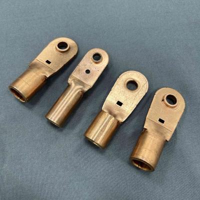 China electronic copper stamping parts round copper terminal harness terminal high voltage copper terminal 12.0 for sale