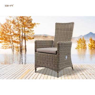 China Modern hot sale popular outdoor rattan recliner wicker dining garden chair rattan for sale