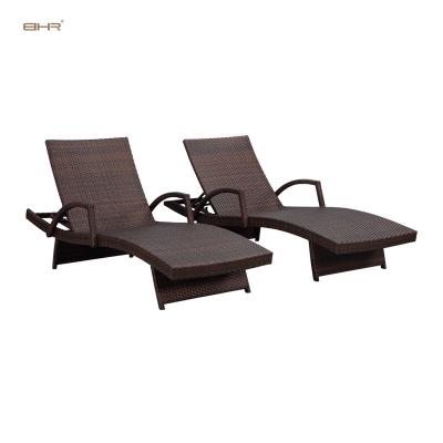 China 2021 modern hot selling rattan porchlounge setsrecliner chair furniture folding bed stitching rattan furniture for sale