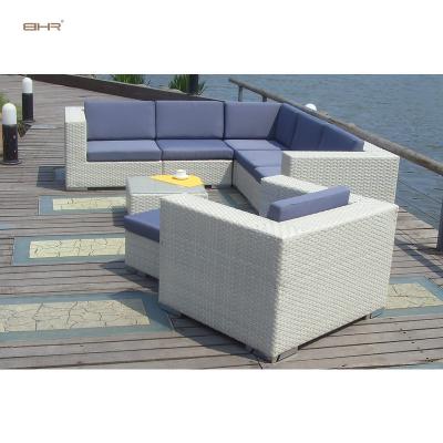 China Modern Sale UV Resistant PVC Outdoor Garden Sofa Set Outdoor Furniture Rattan for sale