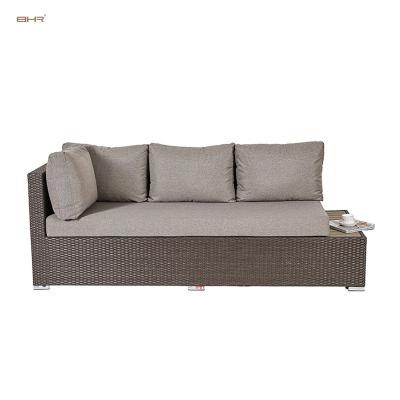 China Modern BHR Customized Wholesale Leisure Rattan Furniture Aluminum Corner Sofa Set for sale