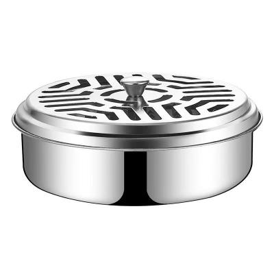 China Summer Viable Hot Selling Stainless Steel With Lid Mosquito Nail Large Coil Dish Flame Retardant Cheap Prices for sale