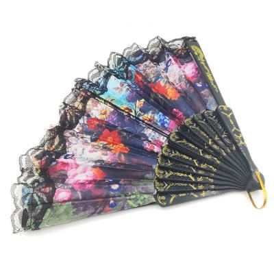 China China factory outlet wholesale high quality popular plastic hand fan portable folding plastic handheld fan for sale