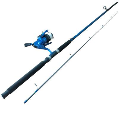 China China Glass Spinning Combo Fishing Rod Reel Set Glass Fiber for sale