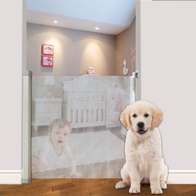 China Retractable Baby Supplies Safety Retractable Door Pet Door Products Baby Items Colorful Baby Mesh for sale