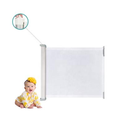 China 52in Baby Safety Door Retractable Door Durable / Portable Push Button Door for sale