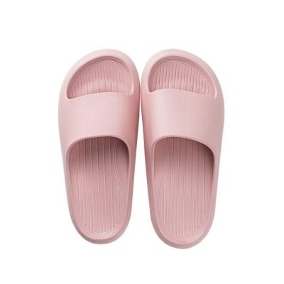 China Fashion trend latest style of household EVA thick soled slippers, non slip bathroom slippers, couples EVA soft soled slippers for sale