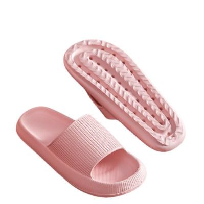 China Fashion trend latest style of household EVA thick soled slippers, non slip bathroom slippers, couples EVA soft soled slippers for sale