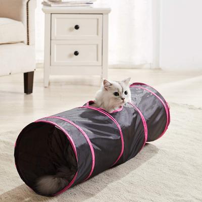 China Viable Wholesale Interactive Way One Around Cute Pet Cat Tunnel Cat Toy Play Tent for sale