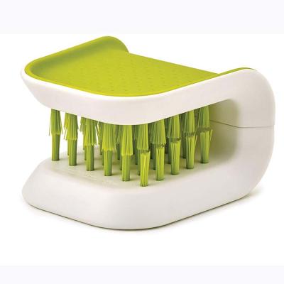 China Viable Knife Cutlery Cleaner Blade Bristle Scrub Kitchen Washing Non-slip Brush for sale