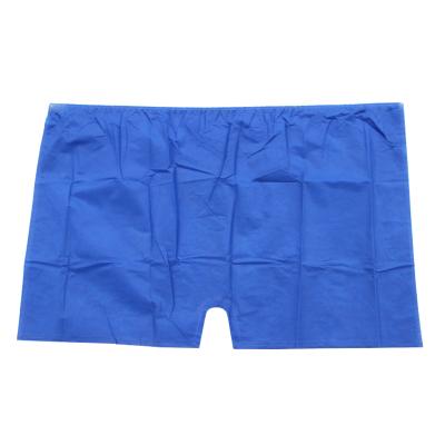 China Amazon hot sale hotel hospital antibacterial sanatorium use blue black non woven disposable men's briefs for sale