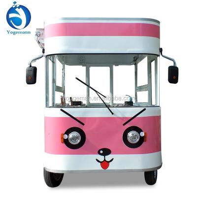 China Mobile Electric Food Truck Food Truck Factory Supply Dining Food Car For Hot Dog Fried Ice Cream Waffles for sale