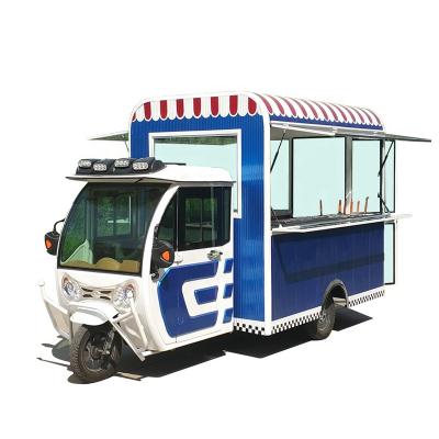 China Beautiful Convenient Food Truck Multifunctional Electric Food Truck For Snack Street for sale